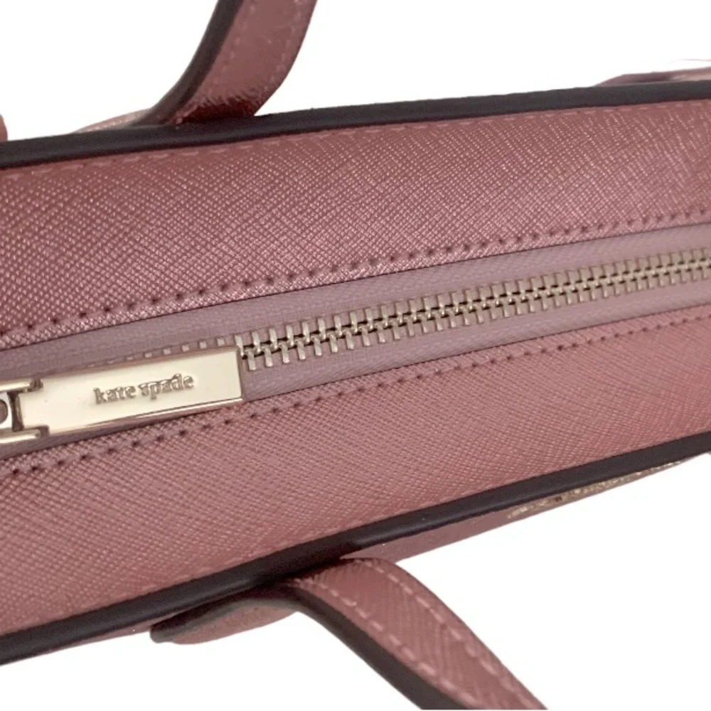 NWT 2-Piece Kate Spade Glitter Glimmer Crossbody Bag/Matching Bifold Wallet Pink